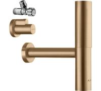 hansgrohe AXOR flowstar Designsiphon set, avec deux robinets d'angle et tiroirs, 51304140