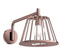 douche de tête hansgrohe Axor LampShower 26031300 avec bras de douche, montage mural, or rouge poli