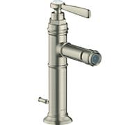 Hansgrohe Axor - Mitigeur de bidet Montreux 16526820 - saillie 110 mm, tirette, nickel brossé