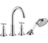 hansgrohe AXOR Montreux 4 trous pour jante de baignoire DN15, 16546000, Couleur: chrome
