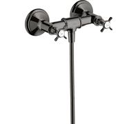 Hansgrohe hansgrohe Robinet de douche à deux poignées Axor Montreux AP, 1 jet, avec poignée croix, bleu poli Quantité:1
