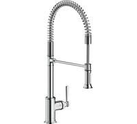 hansgrohe AXOR Montreux DN 15 Mitigeur monocommande de cuisine 210 Semi-Pro, 16582340, Couleur: Chrome noir brossé