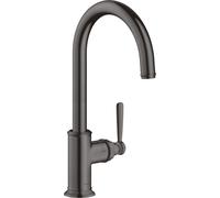 hansgrohe AXOR Montreux DN 15 Mitigeur monocommande de cuisine AXOR Montreux DN 15 260 avec bec orientable, 16580340, Couleur: Chrome noir brossé