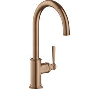 hansgrohe AXOR Montreux DN 15 Mitigeur monocommande de cuisine AXOR Montreux DN 15 260 avec bec orientable, 16580310, Couleur: Or rouge brossé