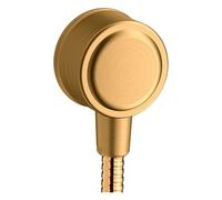 hansgrohe AXOR Montreux Fixfit Raccordement mural, avec clapet anti-retour, 16884250, Couleur: Optique or brossé