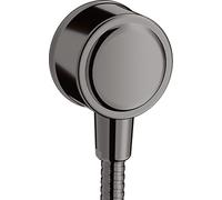 hansgrohe AXOR Montreux Fixfit Raccordement mural, avec clapet anti-retour, 16884330, Couleur: Chrome noir poli