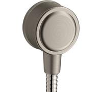 hansgrohe AXOR Montreux Fixfit Raccordement mural, avec clapet anti-retour, 16884800, Couleur: Acier inoxydable Optic