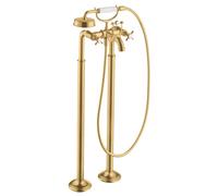 hansgrohe AXOR Montreux Mélangeur bain 2 poignées sur pieds AXOR Montreux, 16547250, Couleur: Optique or brossé