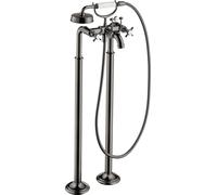 hansgrohe AXOR Montreux Mélangeur bain 2 poignées sur pieds AXOR Montreux, 16547330, Couleur: Chrome noir poli