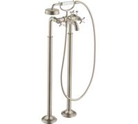 hansgrohe AXOR Montreux Mélangeur bain 2 poignées sur pieds AXOR Montreux, 16547820, Couleur: Nickel brossé