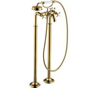 hansgrohe AXOR Montreux Mélangeur bain 2 poignées sur pieds AXOR Montreux, 16547990, Couleur: Optique en or poli