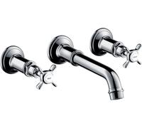 hansgrohe AXOR Montreux Mélangeur lavabo 3 trous encastré, montage mural, 16532000
