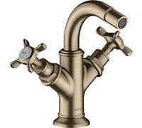 Hansgrohe Mitigeur bidet Axor Montreux – 2 trous entraxe 104 mm, croix, tirette, chromé