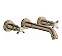 hansgrohe Axor Montreux set de finition 16532820 vasque à encastrer robinetterie 3 trous, nickel brossé