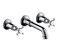hansgrohe Axor Montreux set de montage de finition 16532000 lavabo à encastrer raccord 3 trous, saillie 165-225mm, chromé