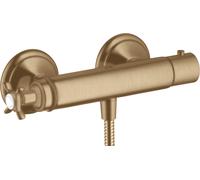 hansgrohe AXOR Montreux thermostat de douche pour montage apparent, 1 consommateur, 16261140, Couleur: Bronze brossé