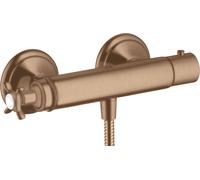 hansgrohe AXOR Montreux thermostat de douche pour montage apparent, 1 consommateur, 16261310, Couleur: Or rouge brossé
