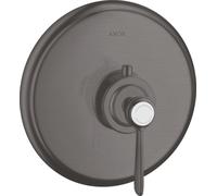 hansgrohe AXOR Montreux Thermostat Montreux Highflow 59 l/min encastré, poignée à levier, 16824340, Couleur: Chrome noir brossé
