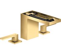 hansgrohe AXOR MyEdition Mitigeur de lavabo 3 trous 110, avec vidage Push-Open, sans plaque, saillie 150mm, 47072990, Couleur: Optique en or poli