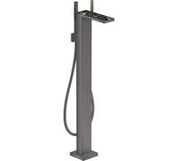 Axor MyEdition - Mélangeur bain sur pied avec accessoires, chrome noir brossé 47442340