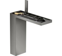 hansgrohe AXOR MyEdition mitigeur monocommande de lavabo 230 avec vidage escamotable par poussoir, sans assiette, 47022330, Couleur: Chrome noir poli
