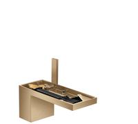 hansgrohe AXOR MyEdition mitigeur monocommande de lavabo 70 avec vidage par poussoir, sans plaque, 47012140, Couleur: Bronze brossé
