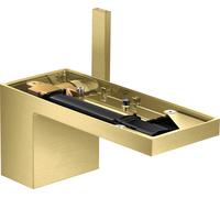 hansgrohe AXOR MyEdition mitigeur monocommande de lavabo 70 avec vidage par poussoir, sans plaque, 47012950, Couleur: laiton brossé