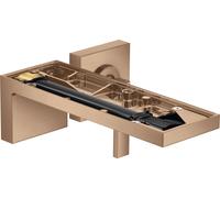 hansgrohe AXOR MyEdition Mitigeur monocommande de lavabo encastré pour montage mural, bec 221 mm, sans plaque, 47062310, Couleur: Or rouge brossé