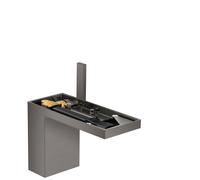 Axor MyEdition - Mitigeur de lavabo avec bonde Push-Open, EcoSmart, chrome noir brossé/sans plaque 47032340