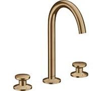 hansgrohe Axor One 3 trous mitigeur lavabo 48070140 saillie 140mm, avec garniture de vidange push-open , bronze brossé