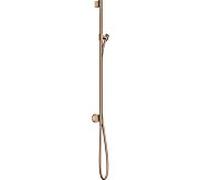 hansgrohe Axor One barre de douche 48792300 avec raccordement mural, flexible de douche 1600mm, or rouge poli