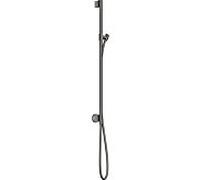 hansgrohe Axor One barre de douche 48792330 avec raccordement mural, flexible de douche 1600mm, chrome noir poli