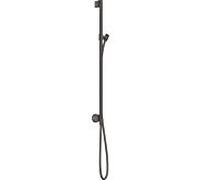 hansgrohe Axor One barre de douche 48792340 avec raccordement mural, flexible de douche 1600mm, chrome noir brossé