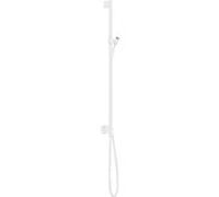 hansgrohe Axor One barre de douche 48792700 avec raccordement mural, flexible de douche 1600mm, blanc mat
