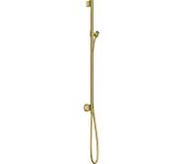 hansgrohe Axor One barre de douche 48792950 avec raccordement mural, flexible de douche 1600mm, laiton brossé