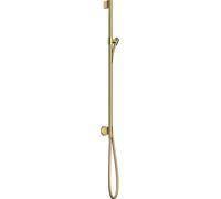 hansgrohe AXOR One barre de douche avec raccord mural, flexibles de douche 1,60m, 48792990, Couleur: Optique en or poli