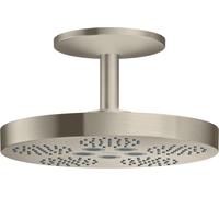 hansgrohe AXOR One Douche de tête 280 2jet avec raccordement au plafond, 48494820, Couleur: Nickel brossé
