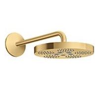 hansgrohe Axor One douche de tête 48491250 avec bras de douche, 1jet, optique or brossé