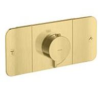 hansgrohe Axor One kit de montage final 45712950 module thermostatique encastré, 2 consommateurs, laiton brossé