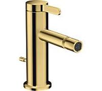 hansgrohe Axor One mitigeur de bidet 48210990 projection 113mm, avec tirette garniture de vidange , optique or poli