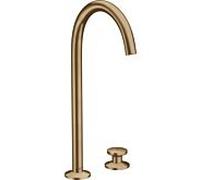 hansgrohe Axor One mitigeur lavabo 2 trous 48060140 projection 165mm, avec garniture de vidange push-open , bronze brossé