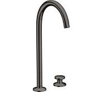 hansgrohe Axor One mitigeur lavabo 2 trous 48060340 saillie 165mm, avec push-open garniture de vidange , chrome noir brossé
