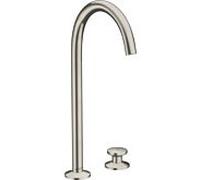 hansgrohe Axor One mitigeur lavabo 2 trous 48060800 projection 165mm, avec garniture de vidange push-open , aspect inox