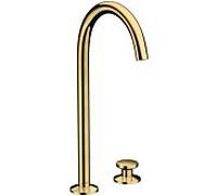 hansgrohe Axor One mitigeur lavabo 2 trous 48060990 saillie 165mm, avec garniture de vidange push-open , optique or poli
