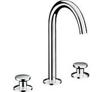 Hansgrohe Mitigeur de lavabo Axor One 3 trous saillie 140 mm Push-Open Chrome 48070000