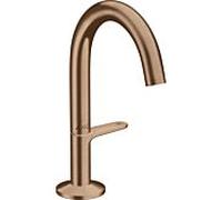 hansgrohe Axor One mitigeur lavabo 48010310 saillie 122mm, avec bouton-poussoir garniture de vidange , or rouge brossé