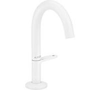Axor One - Mitigeur de lavabo avec bonde Push-Open, EcoSmart, CoolStart, blanc mat 48010700