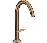 hansgrohe Axor One mitigeur lavabo 48020310 saillie 140mm, avec bouton-poussoir garniture de vidange , or rouge brossé
