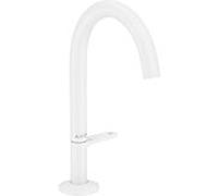 hansgrohe Axor One mitigeur lavabo 48020700 projection 140mm, avec garniture de vidange push-open , blanc mat