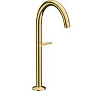 hansgrohe Axor One mitigeur lavabo 48030950 saillie 165mm, pour lavabos à poser, avec garniture de vidange push-open , laiton brossé